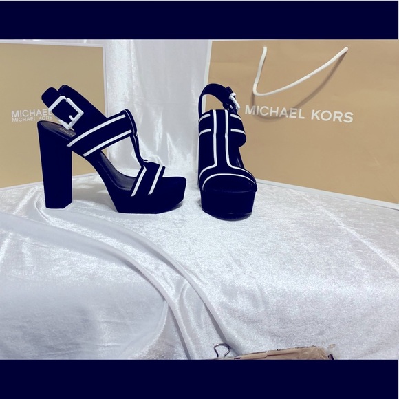 Michael Kors Shoes - Michale Kors Black and White Platform Heels